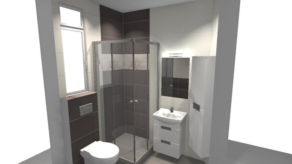 rzut na ścianę z białym kwiatem.JPG